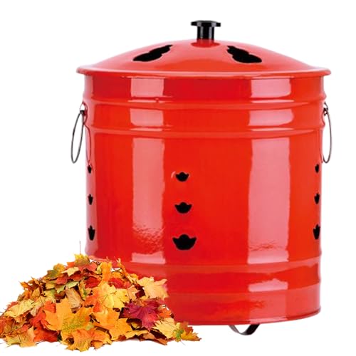 Vhjlfig Brennkäfig Mit Deckel - Feuerfass Ergonomischer Griff,Funkenfester Brenneimer Für Balkon Terrasse Garten Camping Vhjlfig Brennkäfig Mit Deckel - Feuerfass Ergonomischer Griff,Funkenfester Brenneimer Für Balkon Terrasse Garten Camping von Vhjlfig