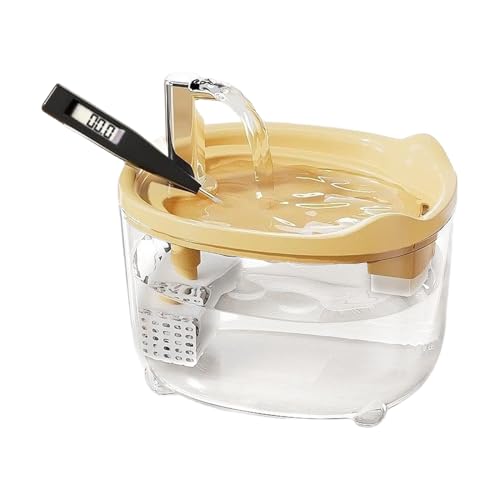 Vhjlfig Haustierbrunnen, Trinkbrunnen Für Katzen Und Hunde, 1,5 Liter Leiser Automatischer Futternapf Haustierzubehör Für Fütterung Im Innenbereich Für Kätzchen Welpen Und Andere von Vhjlfig