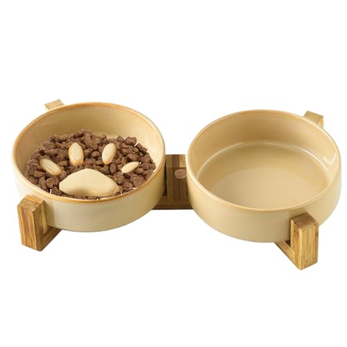 Vhjlfig Hundenapf Slow Feeder | Süße Keramik Slow Feeder Und Wassernapf Set - Haustierzubehör für Haus Garten Indoor Outdoor Stehen Auto Camping Vhjlfig Hundenapf Slow Feeder | Süße Keramik Slow Feeder Und Wassernapf Set - Haustierzubehör für Haus Garten Indoor Outdoor Stehen Auto Camping von Vhjlfig
