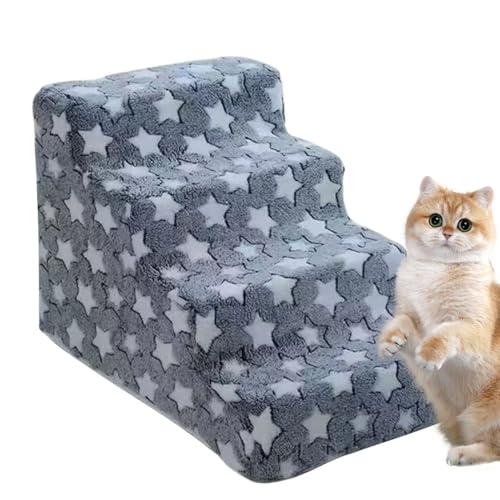 Vhjlfig Hundetreppe Fürs Bett | Katzentreppe für Fahrzeug Auto Autositz | Nicht rutschfeste Waschbare Treppe Für Haustiere Katzen Sofa Wohnzimmer Schlafzimmer Fensterbank Studierzimmer Fahrzeugbett Vhjlfig Hundetreppe Fürs Bett | Katzentreppe für Fahrzeug Auto Autositz | Nicht rutschfeste Waschbare Treppe Für Haustiere Katzen Sofa Wohnzimmer Schlafzimmer Fensterbank Studierzimmer Fahrzeugbett von Vhjlfig