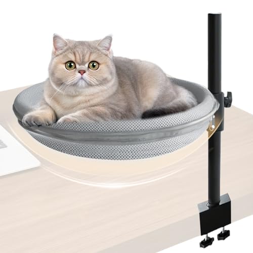 Vhjlfig Katzenbett Schreibtischmontage,360° Drehbare Katzenhöhle - Sanftes Kuscheliges Ruhebett Für Wohnung Schreibtisch Nachttisch Heizung Auto Balkon Vhjlfig Katzenbett Schreibtischmontage,360° Drehbare Katzenhöhle - Sanftes Kuscheliges Ruhebett Für Wohnung Schreibtisch Nachttisch Heizung Auto Balkon von Vhjlfig