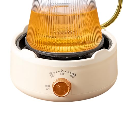 Vhjlfig Kleine Kochplatte,Elektrisch | Kaffeewärmer Mit Stufenlos Regelbarer Temperatur Für Camping Picknick Reisen Zuhause Und Feste von Vhjlfig