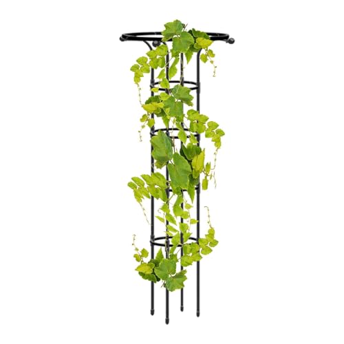 Vhjlfig Kletterpflanzengitter 155x28cm Gartenspalier PP-beschichteter Stahl Strauchstütze Rosenstütze Staudenstütze Für Kletterpflanzen Und Gemüse von Vhjlfig