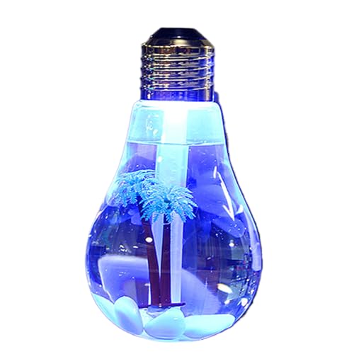 Vhjlfig Luftbefeuchter Für Zuhause | Tragbarer 400ml Luftbefeuchter Mit 7 Farblicht | Glühbirnen-Design Wiederaufladbar Diffusor Für Schreibtisch Auto Reise Vhjlfig Luftbefeuchter Für Zuhause | Tragbarer 400ml Luftbefeuchter Mit 7 Farblicht | Glühbirnen-Design Wiederaufladbar Diffusor Für Schreibtisch Auto Reise von Vhjlfig