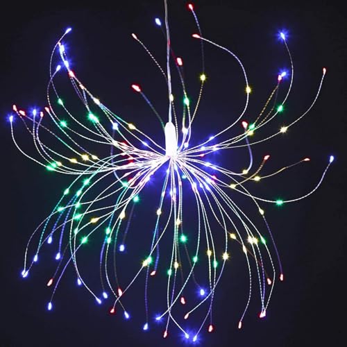Vhjlfig Outdoor Sparkler Lights - Batteriebetriebene Leuchte Outdoor - 120 LED Deckendekorationen Lichterkette Garten mit Fernbedienung für Schlafzimmer Weihnachten von Vhjlfig