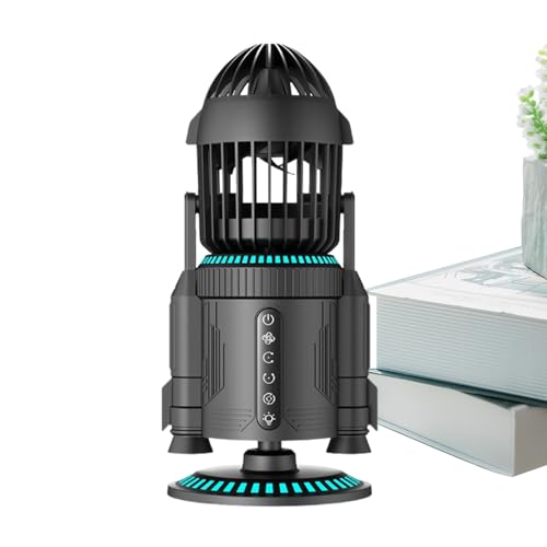 Vhjlfig Schreibtischventilator | Starker Wind Persönlicher Tischventilator | Leiser Luftzirkulator Mit 360° Rotation Und Raketenform Für Wohnzimmer Schule Büro Zuhause Vhjlfig Schreibtischventilator | Starker Wind Persönlicher Tischventilator | Leiser Luftzirkulator Mit 360° Rotation Und Raketenform Für Wohnzimmer Schule Büro Zuhause von Vhjlfig