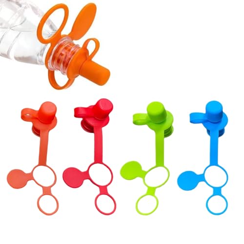Vhjlfig Trinkflaschen Deckel mit Trinkaufsatz | Adapter für Trinkbecher,4 Stück Tragbarer Silicontrinkaufsatz Für Kleinkinder Und Babys Vhjlfig Trinkflaschen Deckel mit Trinkaufsatz | Adapter für Trinkbecher,4 Stück Tragbarer Silicontrinkaufsatz Für Kleinkinder Und Babys von Vhjlfig