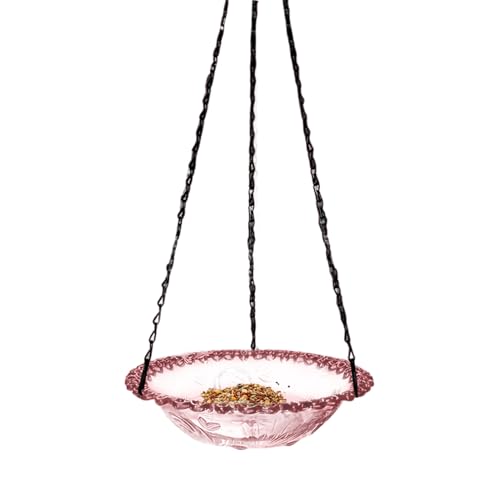 Vhjlfig Vogelbadschale - Wasserspender Für Vögel | Metallhänger Dekorative Vogeltränke Zur Wildtierbeobachtung Für Garten Rasen Balkon Baum von Vhjlfig