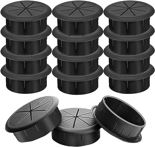 Kabellochabdeckung, Schreibtisch-Kabelorganisation, Kabeltülle, Kabel-Schreibtischloch, 15 Stück Schreibtisch-Tülle, Schreibtisch-Kabeltüllen, flexibles Kabel-Draht-Loch-Abdeckungs-Set, Draht-Organize von VhoMes