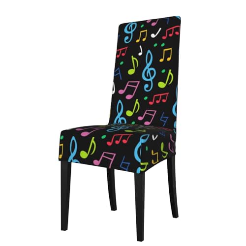 VhoMes Stuhlhussen, Musik-Druck, Esszimmerstuhl-Schutzbezug, dehnbarer Stuhlbezug für Esszimmer, Küche, Hotel VhoMes Stuhlhussen, Musik-Druck, Esszimmerstuhl-Schutzbezug, dehnbarer Stuhlbezug für Esszimmer, Küche, Hotel von VhoMes