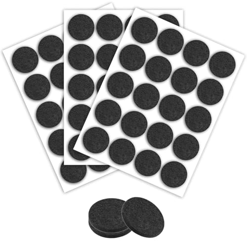 60 Stück Filzgleiter Selbstklebend Schwarz Ø25 mm, Filzgleiter für Stühle, Chair Leg Floor Protectors, Filz für Stühle, Möbelgleiter für Schwere Möbel 60 Stück Filzgleiter Selbstklebend Schwarz Ø25 mm, Filzgleiter für Stühle, Chair Leg Floor Protectors, Filz für Stühle, Möbelgleiter für Schwere Möbel von Vhtanop