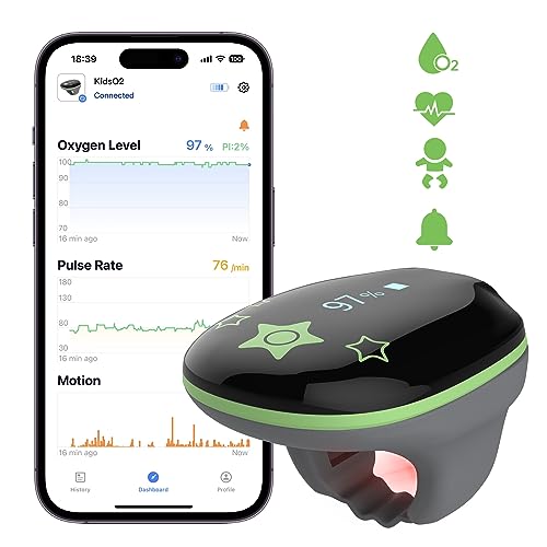 Pädiatrischer tragbarer Gesundheitsmonitor KidsO2 Ring, tragbares Pulsoximeter, Bluetooth, Schlafüberwachung, Gesundheitstracker mit App und PC-Bericht Pädiatrischer tragbarer Gesundheitsmonitor KidsO2 Ring, tragbares Pulsoximeter, Bluetooth, Schlafüberwachung, Gesundheitstracker mit App und PC-Bericht von ViATOM