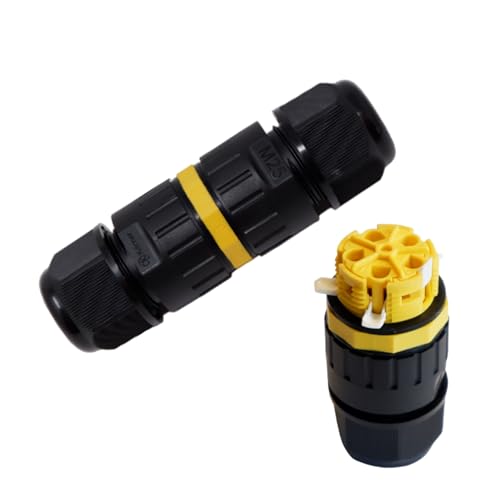 5 Stück Kabelverbinder mit Hebel 5-polig 1,5mm² | IP68 | schraublos | wasserdicht, für Erdkabel | Verbindungsmuffe, Abzweigdose 5 Stück Kabelverbinder mit Hebel 5-polig 1,5mm² | IP68 | schraublos | wasserdicht, für Erdkabel | Verbindungsmuffe, Abzweigdose von ViD