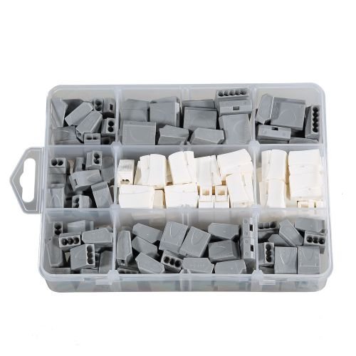 ViD® Steckklemmen-Set 160 tlg., 2-/ 3-/ 5-polige Dosenklemmen und 2-polige Leuchtenklemmen, Verbindungsklemmen-Sortiment von ViD