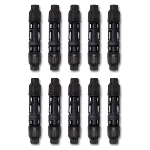 ViD 10 Stück Solar-Stecker IP68 crimpfrei | 4,0-6,0 mm² | männlich + weiblich von ViD