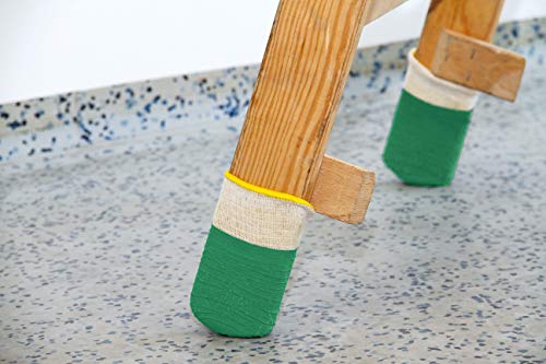 ViD Leitersocken (4 Stück) grün - verhindert das Abrutschen von Leitern und schont Boden und Wand | für alle gängigen Leiterarten von ViD