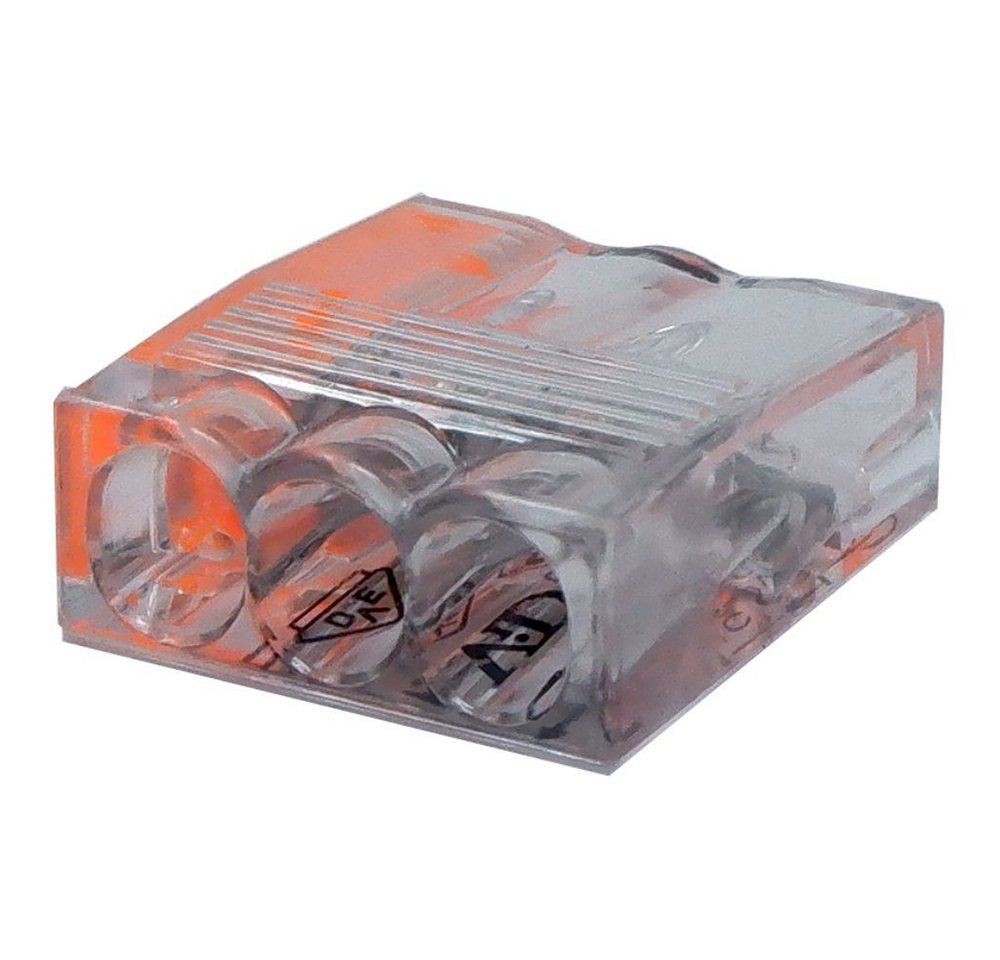 ViD Verbindungsklemme VC03 Mini-Steckklemme 100 Stück, 3-polig, 0,5 - 2,5 mm² ViD Verbindungsklemme VC03 Mini-Steckklemme 100 Stück, 3-polig, 0,5 - 2,5 mm² von ViD