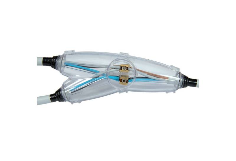 ViD Verbindungsmuffe Gießharz-Verbindungsmuffe Y-Form 240x103x57mm, Kabel-Ø 10-25mm von ViD