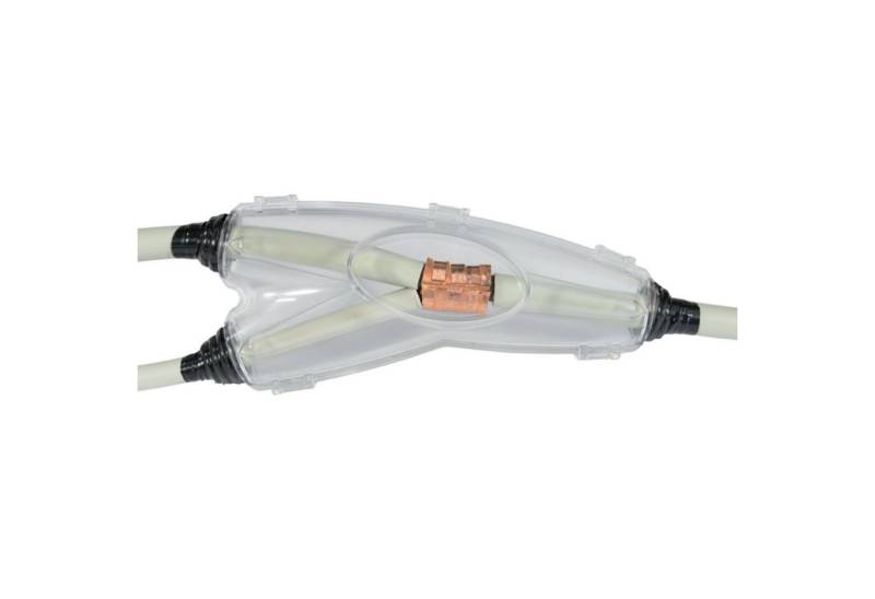 ViD Verbindungsmuffe Gießharz-Verbindungsmuffe Y-Form 183x81x49mm, Kabel-Ø 7-15mm von ViD