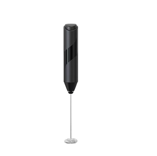 Vikkent Milchaufschäumer Elektrisch, Schwarzer Elektro Milchaufschäumer 4-in-1, Ein-Klick für Heiß/Kalt-Schaum & Heiße Schokolade, 110-500ml Fassungsvermögen, 4 Schaum-Modi, Einfache Reinigung von ViKKent