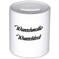 Personalisierte Spardose, Individuell Mit Wunschmotiv Und Wunschtext Bedruckt von ViNellyShop