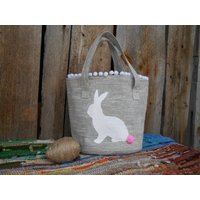 Easter Basket Decor Personalisierte Osterkorb Egg Hunt Korb Sackleinen Ostern Osterhase Rustikale Hase Easter Basket Decor Personalisierte Osterkorb Egg Hunt Korb Sackleinen Ostern Osterhase Rustikale Hase von ViViCreative