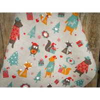 Fuchs Geschirrtuch Wald Handtuch Küchentuch Eule Eichhörnchen Bärentuch Gott Jul Geschenk Für Sie Weihnachtsgeschenk von ViViCreative