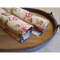 Geschirrtuch Küchenhandtuch Rose Shabby Chic Handtuch Floral Naturleinen Rustikale von ViViCreative