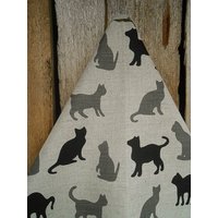 Halloween Dekor Katze Handtuch Geschenk Leinen Geschirrtuch Weihnachtsgeschenk Hand Küchentuch Geschirr von ViViCreative