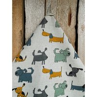 Hundetuch Leinentuch Hund Geschenk Deko Leinen Geschirrtuch Handtuch Küchentuch Mit Weihnachtsgeschenk von ViViCreative