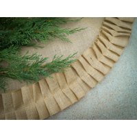 Weihnachten Sackleinen Rock Weihnachtsdekor Land Weihnachtsbaum Rustikale Weihnachtsdekoration Rustikaler von ViViCreative