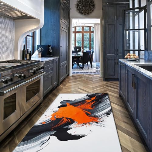 Moderne abwaschbare Teppiche im Graffiti-Stil 160x230cm - abstrakte fließende Linien und Pinselstriche Muster Rutschfester dünner Teppich mit niedrigem Flor für die Veranda Moderne abwaschbare Teppiche im Graffiti-Stil 160x230cm - abstrakte fließende Linien und Pinselstriche Muster Rutschfester dünner Teppich mit niedrigem Flor für die Veranda von Via Vela