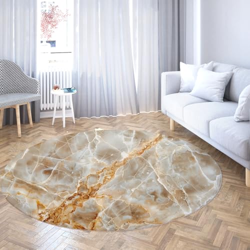 Via Vela Leichter Luxus Runder Teppich 80cm Abstrakter Marmor Textur Weicher niedriger Flor Rutschfester dünner Kreis Matte Teppich für Schrank Zuhause Flur Spielzimmer Via Vela Leichter Luxus Runder Teppich 80cm Abstrakter Marmor Textur Weicher niedriger Flor Rutschfester dünner Kreis Matte Teppich für Schrank Zuhause Flur Spielzimmer von Via Vela