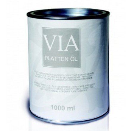 Via Plattenöl | 1 Liter | Zementmosaikplatten | Marmor | Travertin | Terrazzo | Stein von Via