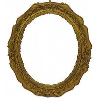 Antiker Ovaler Spiegel Mit Goldfarbenem Rahmen, Vintage Wandspiegel, Großer von ViaCodice