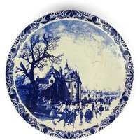 Delfts Chemkefa Wandteller, Delft Keramik Wandbehang Teller, Blauw Wandteller von ViaCodice