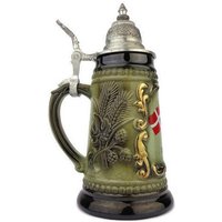 Vintage Handgemachte Keramikbecher, Dänemark Handbemalte Oktoberfest Becher von ViaCodice
