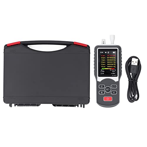 0,3 μm Bis 10 μm PM2,5 Staubpartikelzähler, Tragbarer Luftqualitätsmonitor, Staubpartikelzähler, Sensor-Detektor-Tester mit Temperatur- und Luftfeuchtigkeitsanzeige 0,3 μm Bis 10 μm PM2,5 Staubpartikelzähler, Tragbarer Luftqualitätsmonitor, Staubpartikelzähler, Sensor-Detektor-Tester mit Temperatur- und Luftfeuchtigkeitsanzeige von ViaGasaFamido