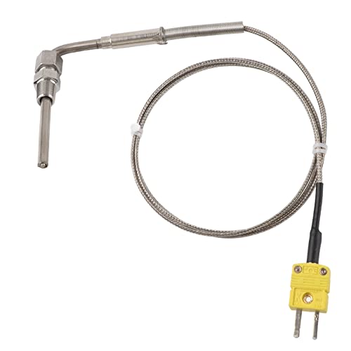0 Bis 1100 ℃ EGT K -Typ Thermoelement 0.3s Schneller Thermischer Reaktionstemperatursensor mit 1 Meter -Kabel und Gelbem Männlichem K -Stecker von ViaGasaFamido