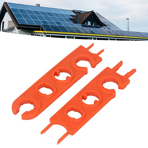 ViaGasaFamido 1 Paar Solar-SchraubenschlüSsel FüR -Steckverbinder, MontageschlüSsel FüR Solarsteckverbinder, Orange von ViaGasaFamido