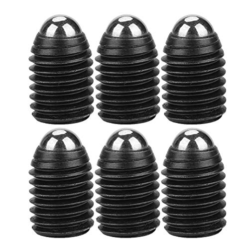 10 Stück M12 Kugelkolben, Sechskant-Kugelfeder-Kolbensatz mit Schraubengewinde, schwarz oxidiert(M12*25(10PCS)) von ViaGasaFamido