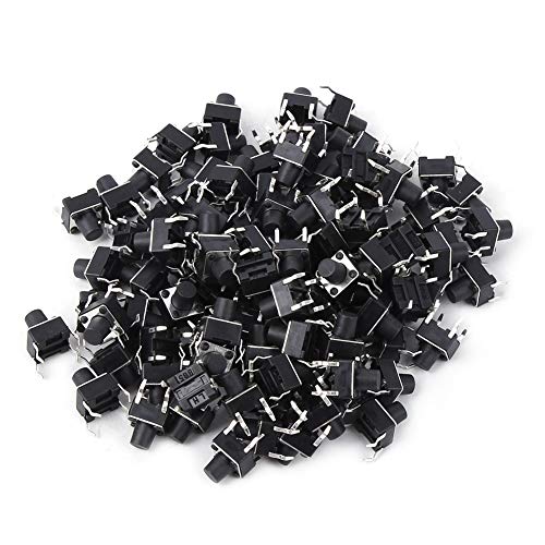 100 Stück Tact Switch, Micro Panel Pcb Momentary, 6 x 6 x 7 mm, Tactile Push Button Switch, Mini Micro Tact Switch Zubehör für Leiterplatte 100 Stück Tact Switch, Micro Panel Pcb Momentary, 6 x 6 x 7 mm, Tactile Push Button Switch, Mini Micro Tact Switch Zubehör für Leiterplatte von ViaGasaFamido