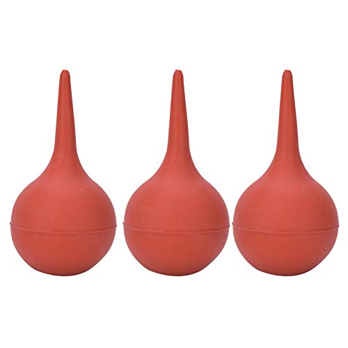 3 Stück 90 Ml Ohrwaschball Squeeze Blowing Gummi-Saugbirne, Langlebig, Quantitative Flüssigkeitsextraktion, Versiegelter Behälter, Laborwerkzeug (3 Stück 90 ml) von ViaGasaFamido