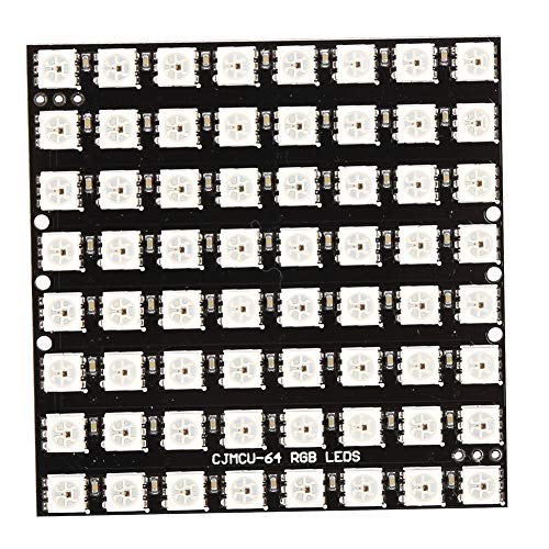 64-stellige WS2812 5050 RGB-LED-Streifentreiberplatine 8 x 8 LED Panel Vollfarb-LED-Modul, unterstützt die Anzeige von Bild- und Videotexten von ViaGasaFamido
