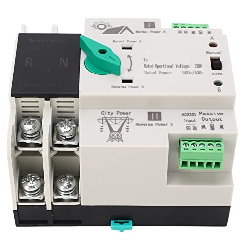 AC230V Dual Power Automatischer Umschalter 2P 50/60Hz PV Zum Netzumschalter für Netzunabhängiges Solarwindsystem (63A) von ViaGasaFamido