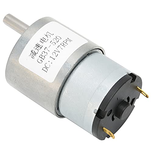 Dc 12V 7Rpm Getriebemotor Mikro-Untersetzungsgetriebe Einwellen-Selbsthemmung Umkehrbarer Schneckengetriebemotor Turbinenmotor Mikro-Untersetzungsmotor Getriebe Maschinenzubehör Gb37-520 von ViaGasaFamido