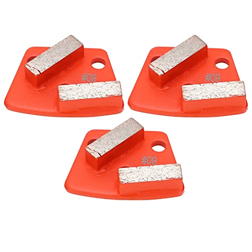 Diamant-Schleifschuhe Trapezförmig Beton Aggressives Schneiden 2 Lange Zähne Mandarine 60# Spart Zeit und Mühe Anwendbar auf Alle Betonschleifer Hardware Werkzeug für Betonschleifer von ViaGasaFamido