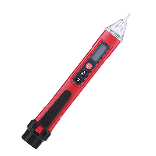 Digital NonContact Current Voltage Detector Test Pen Messgerät Electrical Testers Breakpoints Test AC 121000V (rot schwarz) von ViaGasaFamido