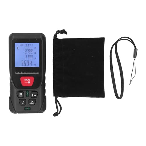 Digitaler Entfernungsmesser, Tragbarer Griff, Digitales Messwerkzeug, Entfernungsmesser, Großes LCD mit Hintergrundbeleuchtung Zum Messen von Entfernung, Fläche und Volumen Digitaler Entfernungsmesser, Tragbarer Griff, Digitales Messwerkzeug, Entfernungsmesser, Großes LCD mit Hintergrundbeleuchtung Zum Messen von Entfernung, Fläche und Volumen von ViaGasaFamido