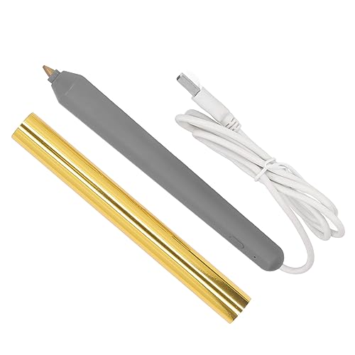 Heiße Folienrolle und heiß Beheizte Folienstifte, USB -Hitzefolie Feel Freestyle Stift für Kartenherstellung Craft -Scrapbooking -Zeichnung (GOLD) von ViaGasaFamido